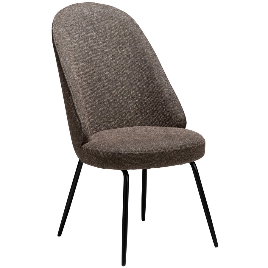 Utopia Bruin Bouclé Eetkamerstoel Utopia Bruin Bouclé Eetkamerstoel