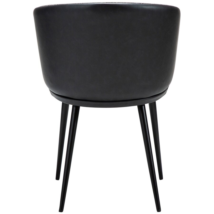 Hey Zwart Bouclé / Kunstleder Armstoel Hey Zwart Bouclé / Kunstleder Armstoel