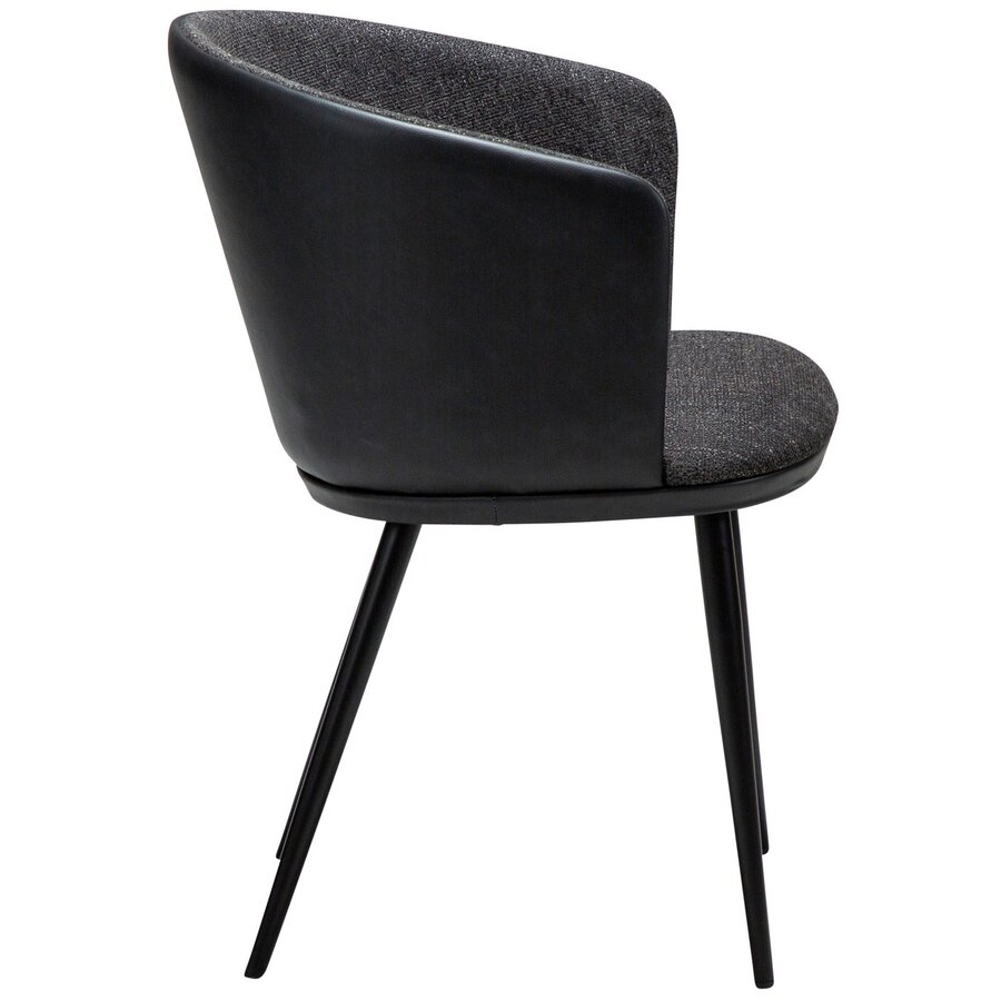 Hey Zwart Bouclé / Kunstleder Armstoel Hey Zwart Bouclé / Kunstleder Armstoel