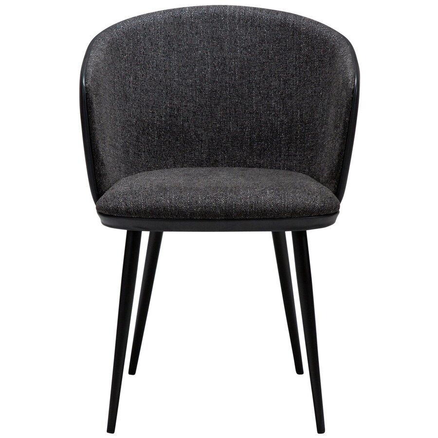 Hey Zwart Bouclé / Kunstleder Armstoel Hey Zwart Bouclé / Kunstleder Armstoel