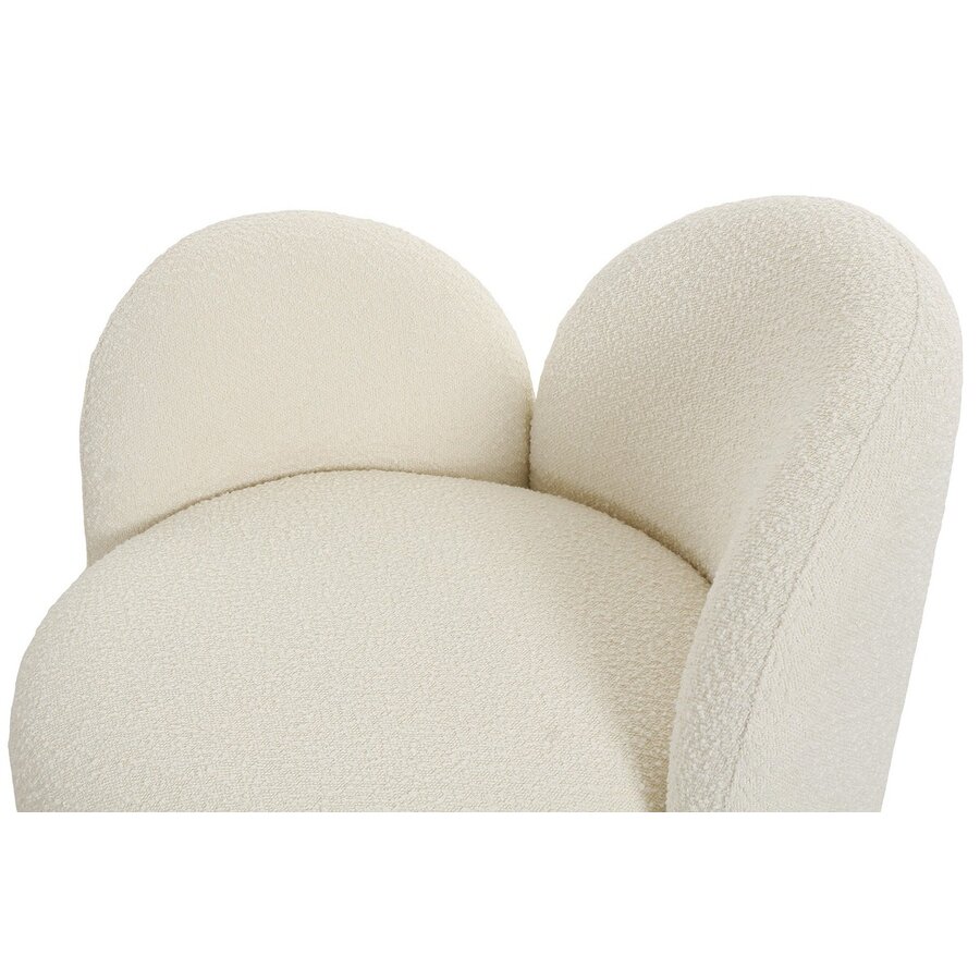 Honolulu Wit Bouclé Loungestoel Links Honolulu Wit Bouclé Loungestoel Links