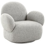 House Nordic Messina Draaifauteuil Lichtgrijs Bouclé House Nordic Messina Draaifauteuil Lichtgrijs Bouclé
