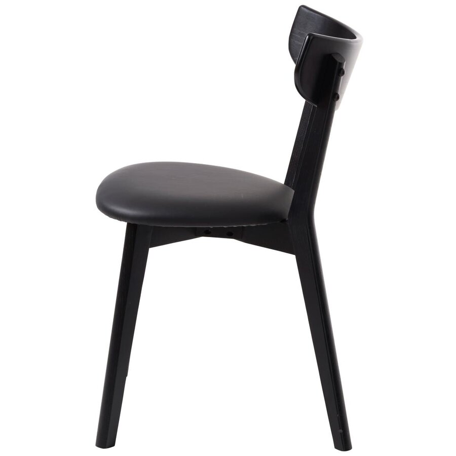 Pero Eetkamerstoel Zwart Eiken / PU-Leer Pero Eetkamerstoel Zwart Eiken / PU-Leer