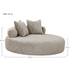 Cairo Chenille Daybed met 2 Kussens