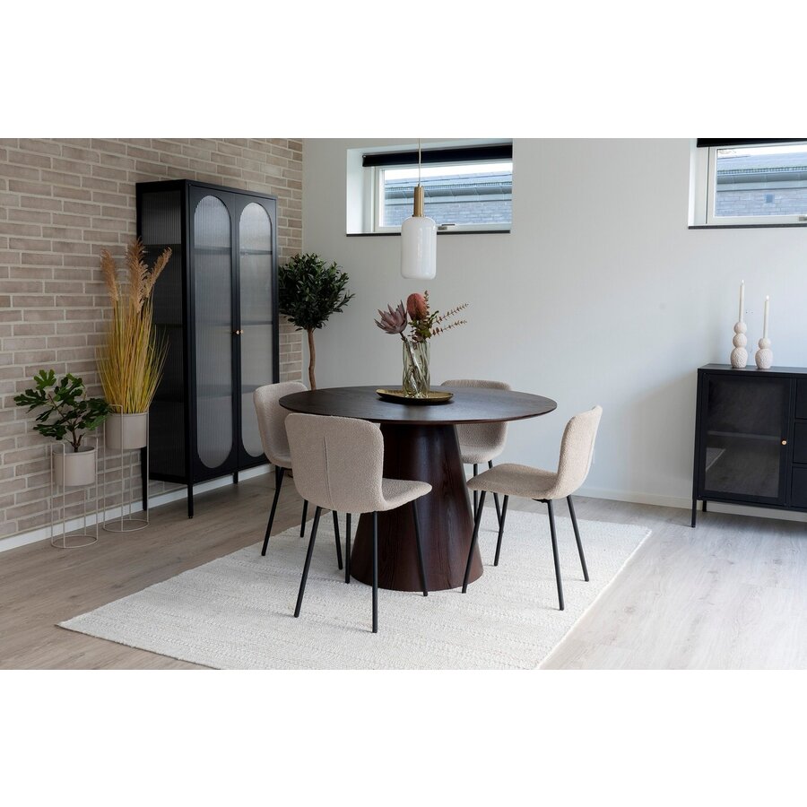 Bolton Ronde Eettafel Walnoot Ø120 cm Bolton Ronde Eettafel Walnoot Ø120 cm