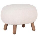 House Nordic Savona Wit Voetstoel van Kunstschaap House Nordic Savona Wit Voetstoel van Kunstschaap