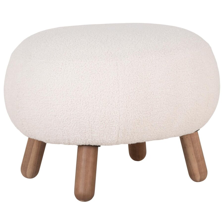 Savona Wit Voetstoel van Kunstschaap Savona Wit Voetstoel van Kunstschaap