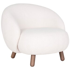 House Nordic Savona Wit Loungestoel van Kunstschaap