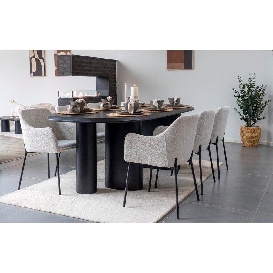 Tirano Organisch Eettafel Essenhout 220 x 100 cm Tirano Organisch Eettafel Essenhout 220 x 100 cm