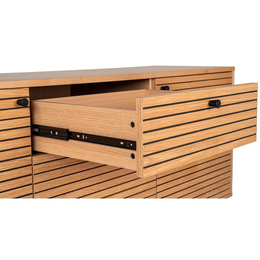 Kyoto Eiken Dressoir 2-Deuren 3-Lades Kyoto Eiken Dressoir 2-Deuren 3-Lades