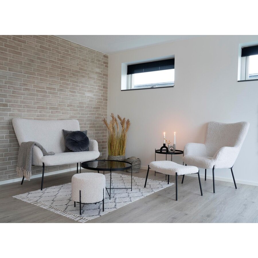 Glasgow Wit Voetstoel van Kunstschaap Glasgow Wit Voetstoel van Kunstschaap