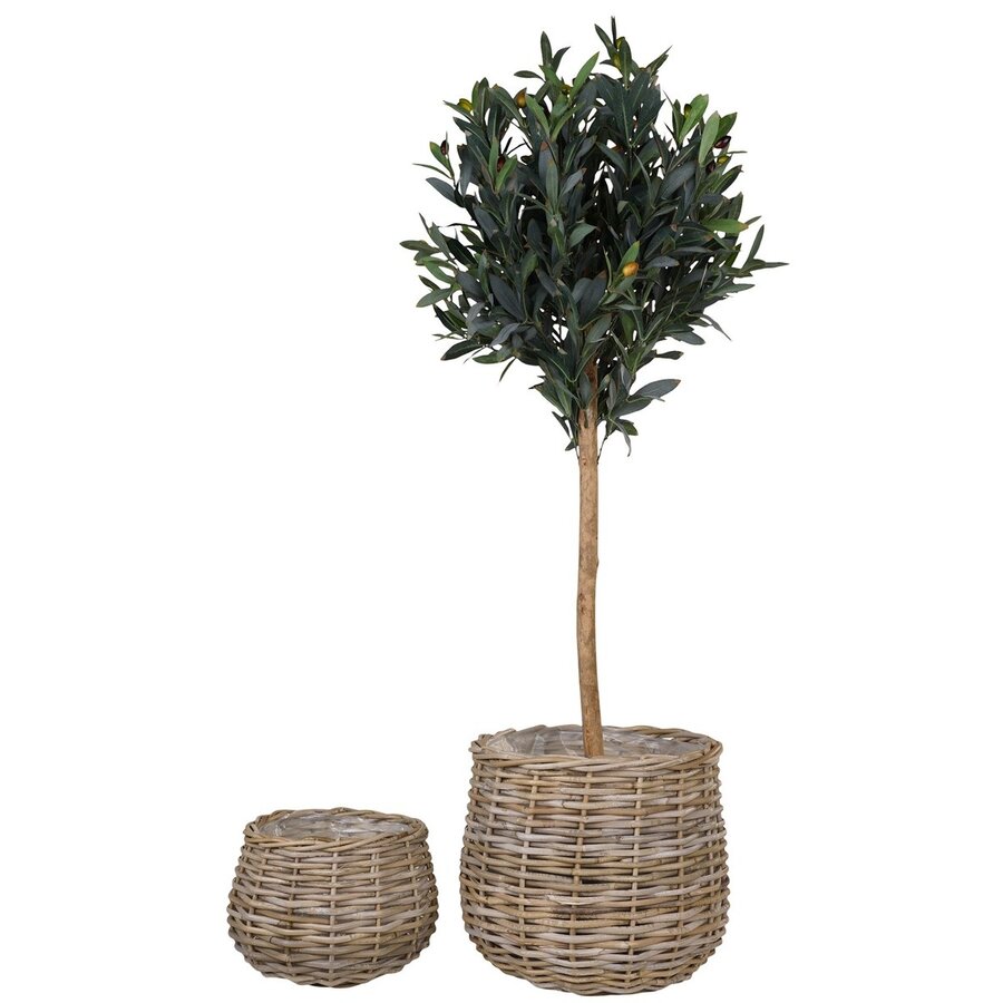 Pulo Natural Kubu Rotan Manden Set van 2 Pulo Natural Kubu Rotan Manden Set van 2