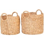 House Nordic Passo Natural Waterhyacint Manden Set van 2 House Nordic Passo Natural Waterhyacint Manden Set van 2