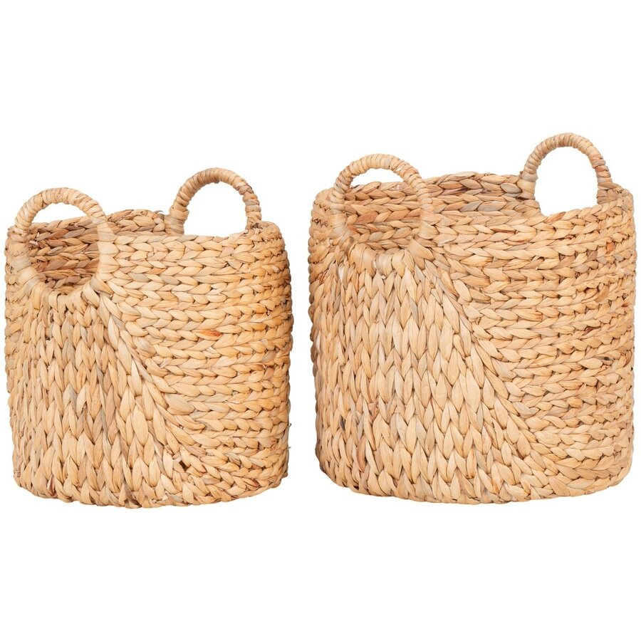 Passo Natural Waterhyacint Manden Set van 2 Passo Natural Waterhyacint Manden Set van 2