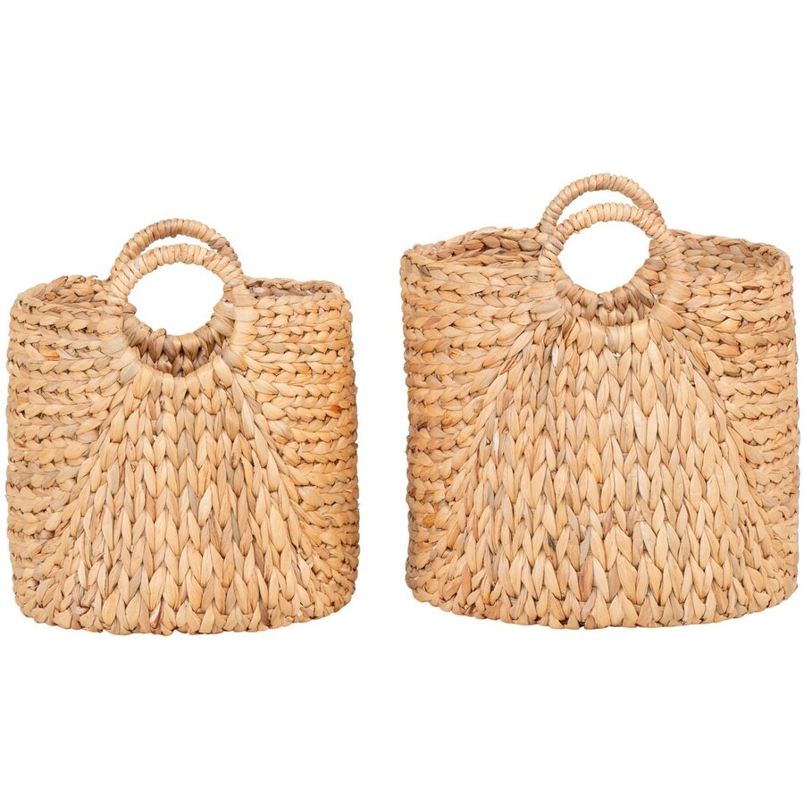 Passo Natural Waterhyacint Manden Set van 2 Passo Natural Waterhyacint Manden Set van 2