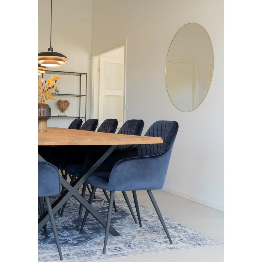 Jersey Ronde Spiegel Goud Ø100 cm Jersey Ronde Spiegel Goud Ø100 cm