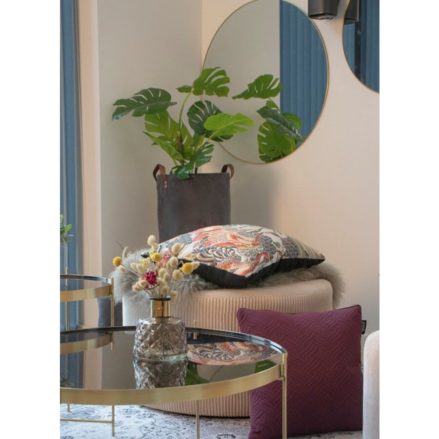 Jersey Ronde Spiegel Goud Ø80 cm Jersey Ronde Spiegel Goud Ø80 cm