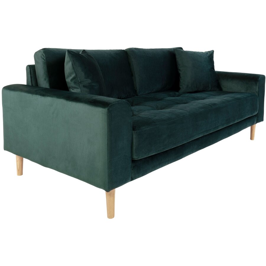 Lido Donkergroen 2,5-Zits Bank Velvet Lido Donkergroen 2,5-Zits Bank Velvet