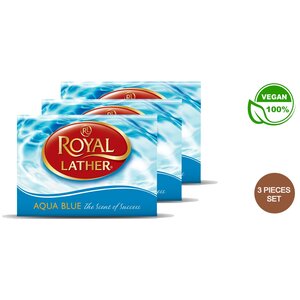 Royal Lather Aqua Zeep - 3 Stuks | Vegan | Verfrissende Geur en Zachte Reiniging