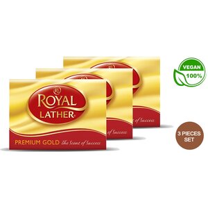 Royal Lather Premium Gold Zeep - 3 Stuks | Vegan | Verfrissende Geur en Zachte Reiniging