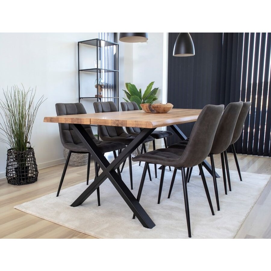 Toulon Eiken Eetkamer Set 200 cm Toulon Eiken Eetkamer Set 200 cm