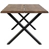 Toulon Gerookt Eiken Eettafel 140 cm