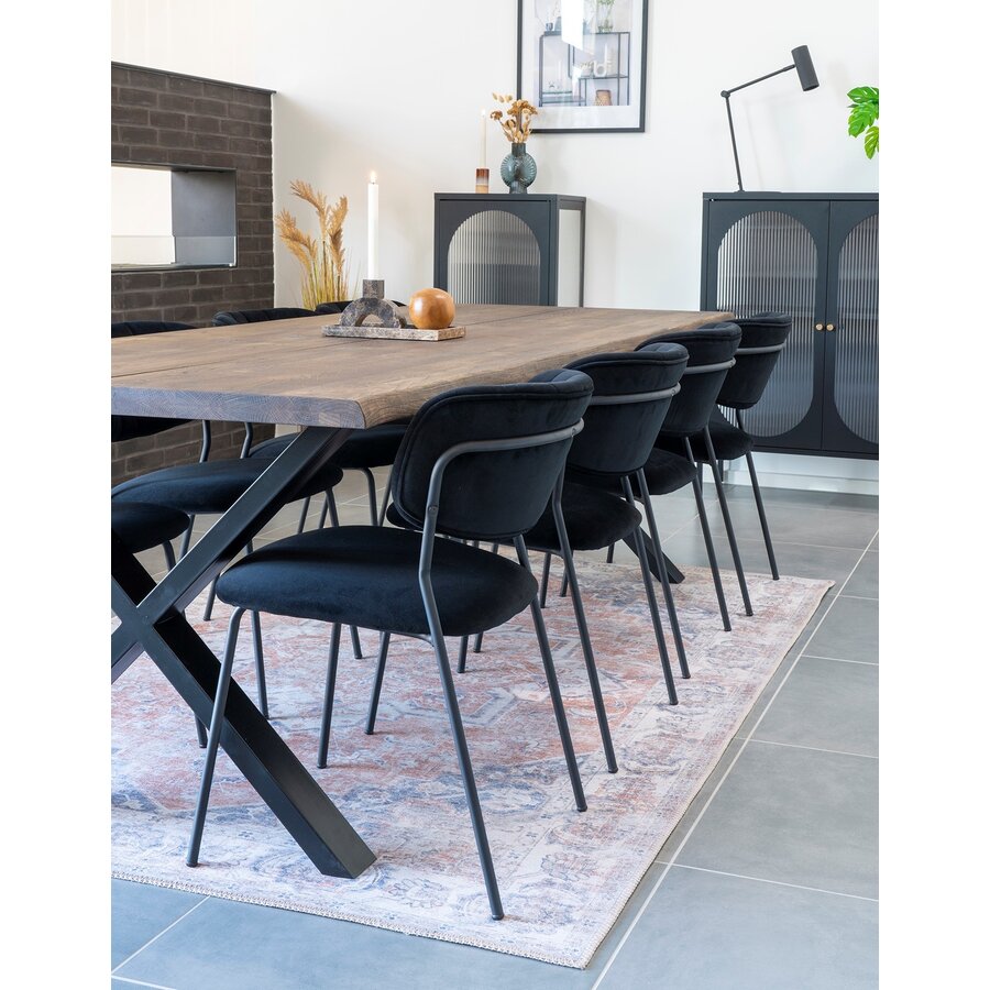 Toulon Gerookt Eiken Eettafel 240 cm Toulon Gerookt Eiken Eettafel 240 cm