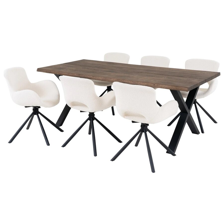 Toulon / Amorim Eetkamer Set 200 cm Toulon / Amorim Eetkamer Set 200 cm