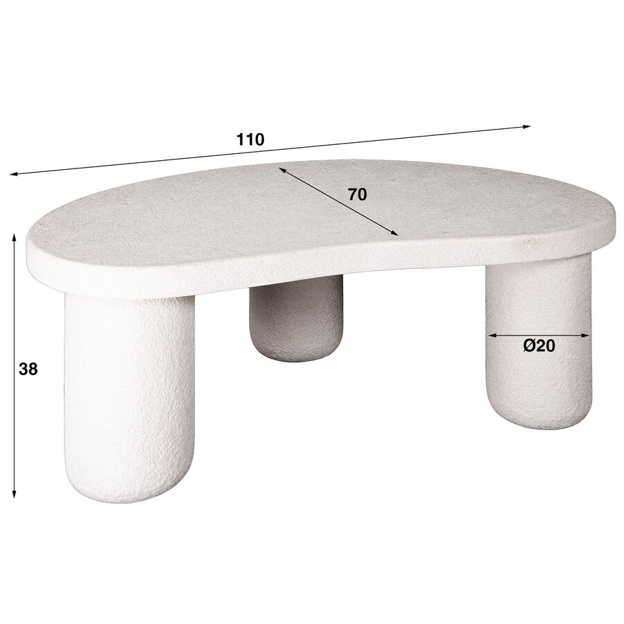 Kiezel XL Salontafel Organisch