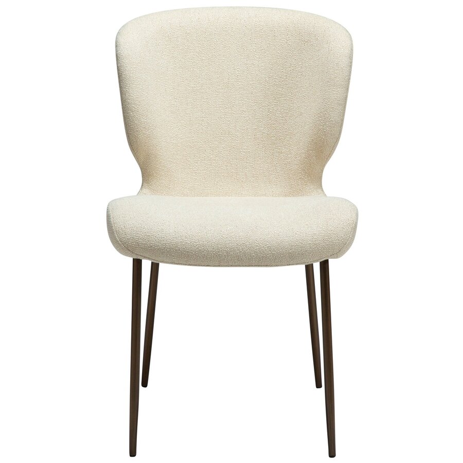 Glory Amandel Bouclé Eetkamerstoel Glory Amandel Bouclé Eetkamerstoel