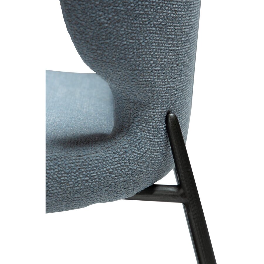 Glory Mistblauw Bouclé Eetkamerstoel Glory Mistblauw Bouclé Eetkamerstoel