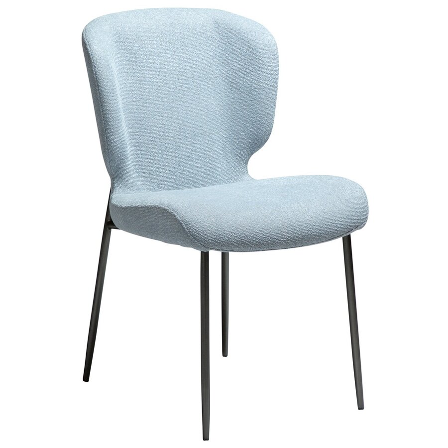 Glory Mistblauw Bouclé Eetkamerstoel Glory Mistblauw Bouclé Eetkamerstoel