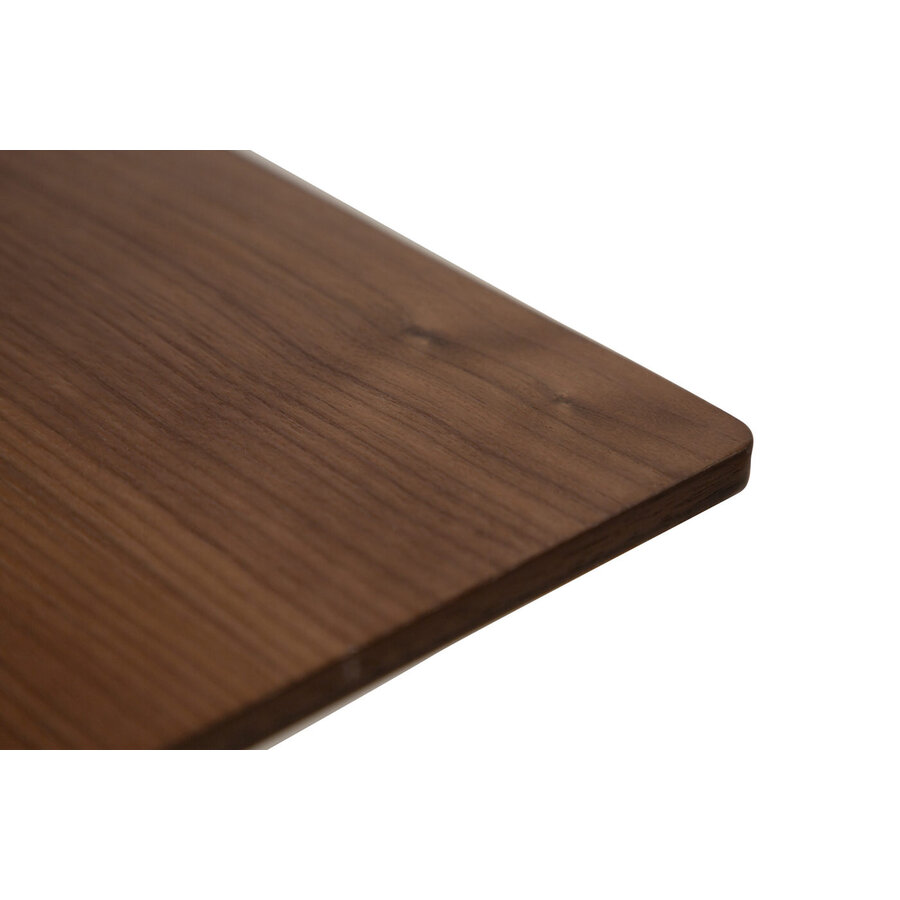 Ooid Vierkante Eettafel Walnoot Ooid Vierkante Eettafel Walnoot