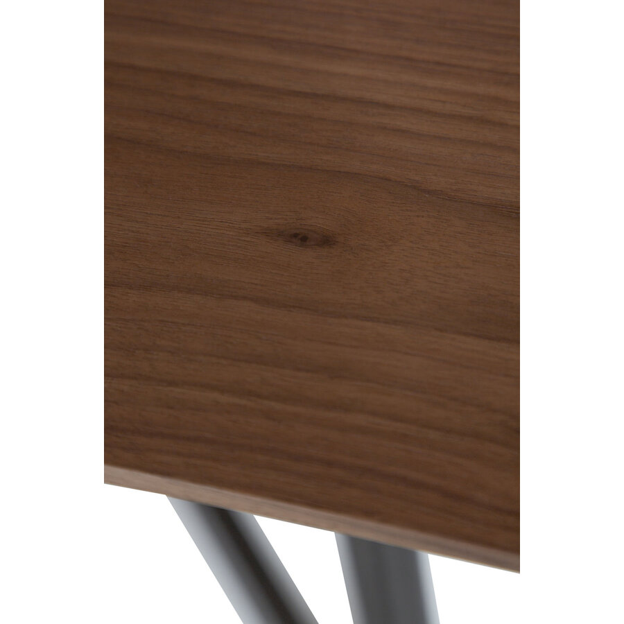 Ooid Vierkante Eettafel Walnoot Ooid Vierkante Eettafel Walnoot