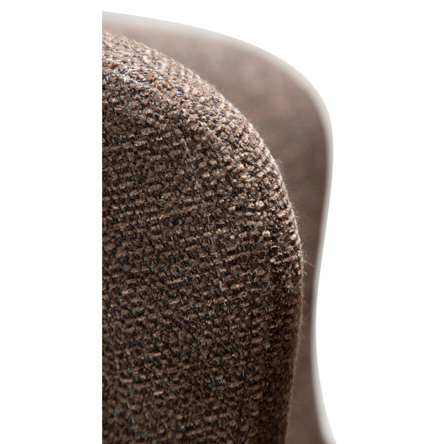 Glam Bruin Bouclé Draaistoel Glam Bruin Bouclé Draaistoel