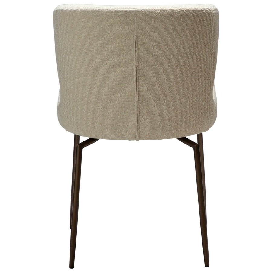 Glam Amandel Bouclé Draaistoel