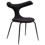 Dan Form Bull Obsidiaan Zwart Bouclé Stoel Dan Form Bull Obsidiaan Zwart Bouclé Stoel