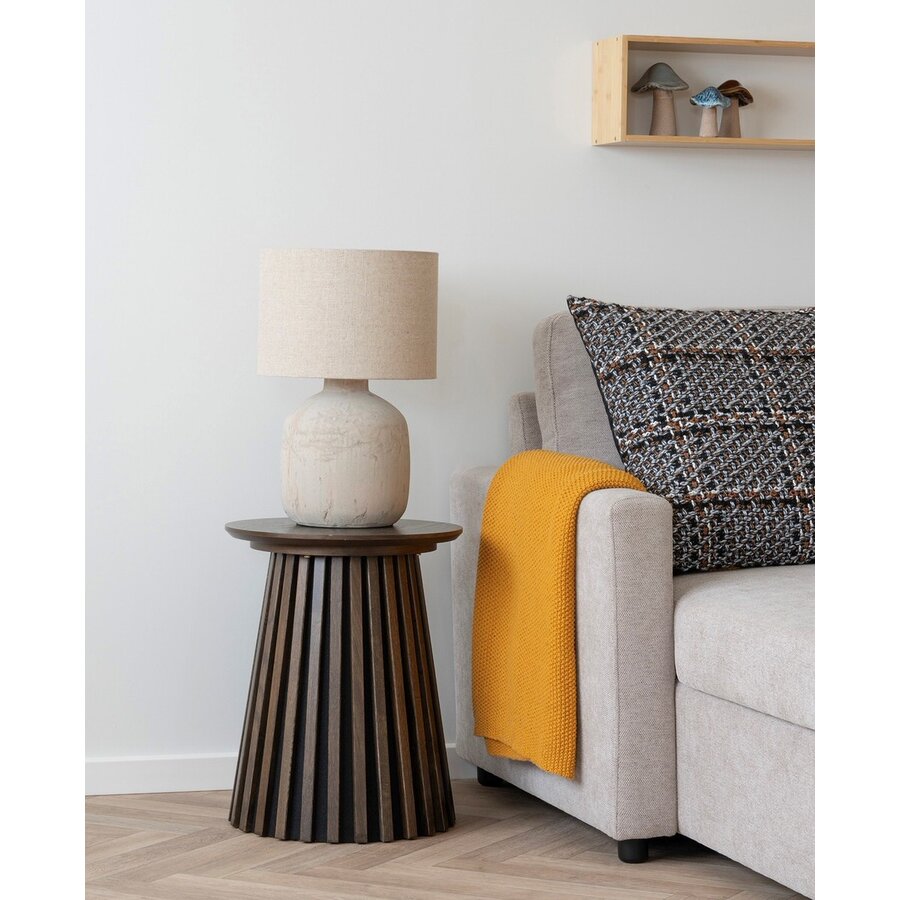 Osaka Gerookt Eiken Bijzettafel Rond Osaka Gerookt Eiken Bijzettafel Rond