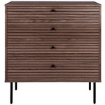 House Nordic Kyoto Gerookt Eiken Ladekast 4-Lades House Nordic Kyoto Gerookt Eiken Ladekast 4-Lades