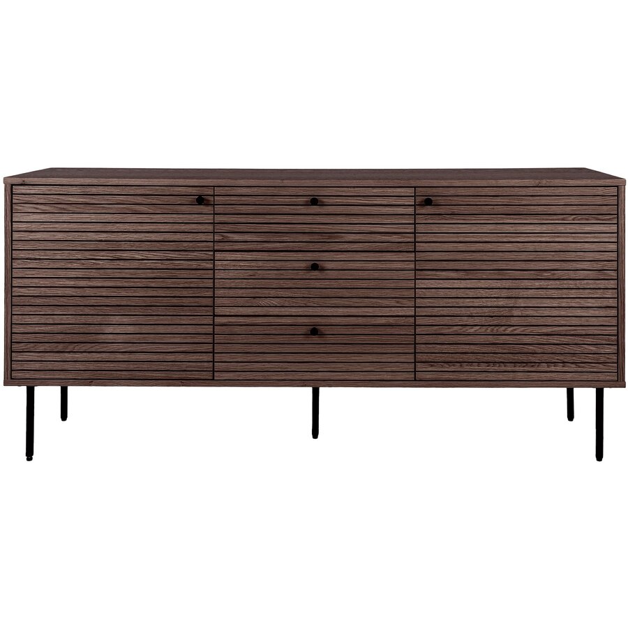 Kyoto Gerookt Eiken Dressoir 2-Deuren 3-Lades Kyoto Gerookt Eiken Dressoir 2-Deuren 3-Lades