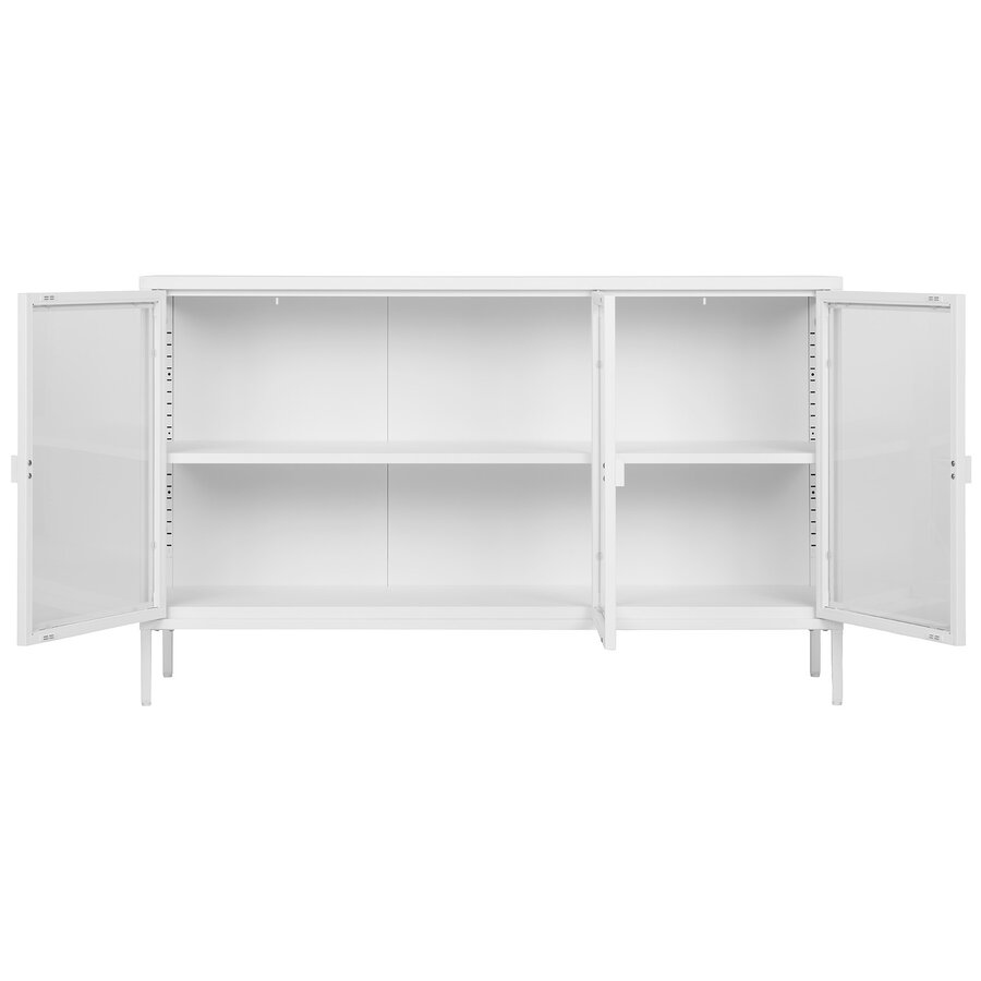 Brisbane Wit / Glas Dressoir W140 cm Brisbane Wit / Glas Dressoir W140 cm