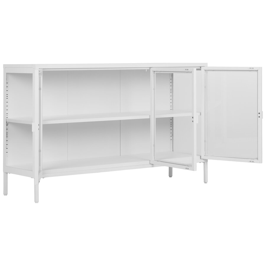 Brisbane Wit / Glas Dressoir W140 cm Brisbane Wit / Glas Dressoir W140 cm