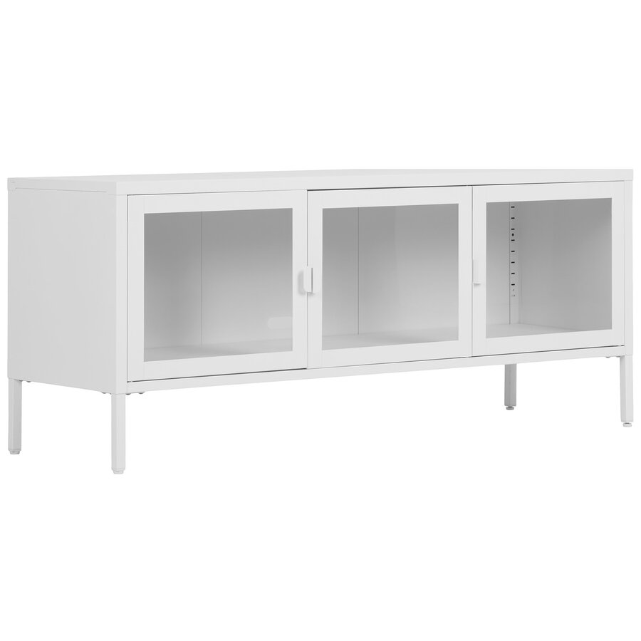 Brisbane Wit / Glas TV-Meubel W130 cm Brisbane Wit / Glas TV-Meubel W130 cm