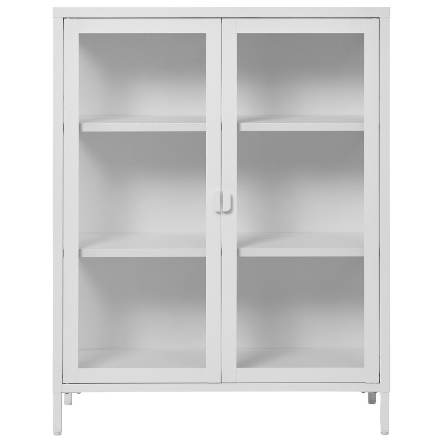 Brisbane Wit / Glas Vitrinekast H101 cm Brisbane Wit / Glas Vitrinekast H101 cm