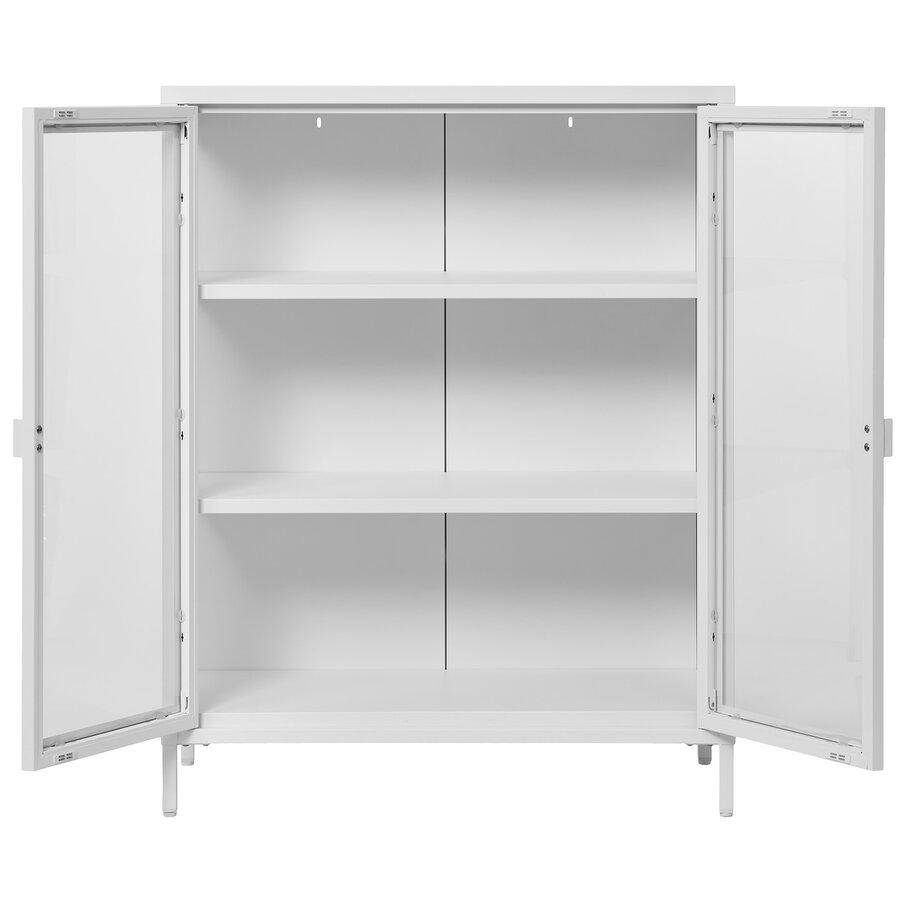 Brisbane Wit / Glas Vitrinekast H101 cm Brisbane Wit / Glas Vitrinekast H101 cm