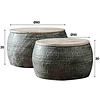 Mingle Ronde Salontafel Set Grijs