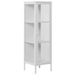 House Nordic Brisbane Wit / Glas Vitrinekast Slim H140 cm House Nordic Brisbane Wit / Glas Vitrinekast Slim H140 cm