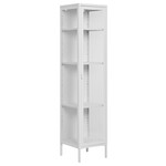 House Nordic Brisbane Wit / Glas Vitrinekast Slim H180 cm House Nordic Brisbane Wit / Glas Vitrinekast Slim H180 cm