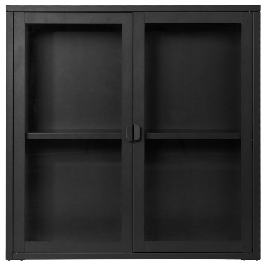 Brisbane Zwart / Glas Hangend Wandkast Brisbane Zwart / Glas Hangend Wandkast