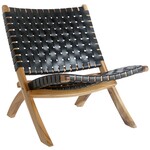 House Nordic Perugia Leren Klapstoel Zwart